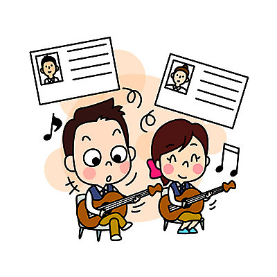 전신 여자 남자 교복 여유 연주 일러스트 청소년 고등학생 미소 사람 앉기 이벤트 취미 두명 쇼핑 놀람 수능 기타 끝 연습 수험표 할인혜택 십대만 국내일러스트 AI파일 학생 옷 감정 음악 모션 현악기 표정 세일 시험 파일형식 벡터 혜택