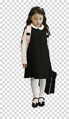 전신 편집이미지 여자 초등학생 어린이 책가방 고개숙이기 한명 서기 사람 앞모습 한국인 슬픔 PNG 신발주머니 소녀한명만 편집소스 1 학생 감정 뷰포인트 가방 모션 숙이기 동양인 여자한명만 소녀만 파일형식