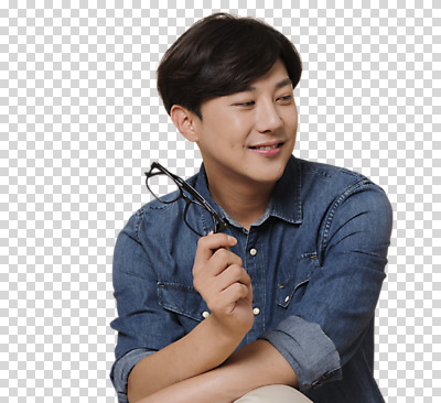 편집이미지 응시 남자 안경 포즈 한명 미소 웃음 들기 사람 앉기 상반신 20대 성인 앞모습 캐주얼 한국인 PNG 성인남자한명만 편집소스 1 시선 잡화 옷 뷰포인트 모션 표정 동양인 청년 남자한명만 성인남자만 파일형식