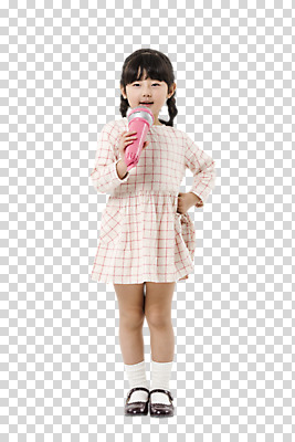 전신 편집이미지 여자 어린이 허리손 노래 한명 서기 사람 앞모습 한국인 마이크 PNG 소녀한명만 편집소스 1 음악 뷰포인트 음향기기 포즈 모션 동양인 여자한명만 소녀만 파일형식