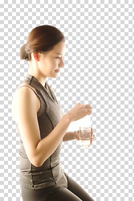 편집이미지 응시 여자 포즈 휴식 건강 한명 들기 사람 앉기 상반신 성인 옆모습 30대 운동 건강관리 한국인 물병 요가복 PNG 성인여자한명만 편집소스 1 시선 뷰포인트 컨셉 요가 모션 관리 동양인 장년 운동복 물통 여자한명만 성인여자만 파일형식