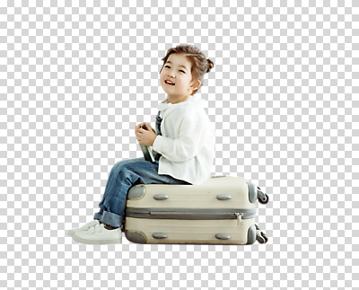 전신 편집이미지 응시 여자 어린이 한명 미소 사람 앉기 옆모습 캐리어 한국인 PNG 소녀한명만 편집소스 1 시선 뷰포인트 모션 표정 동양인 여행가방 여자한명만 소녀만 파일형식