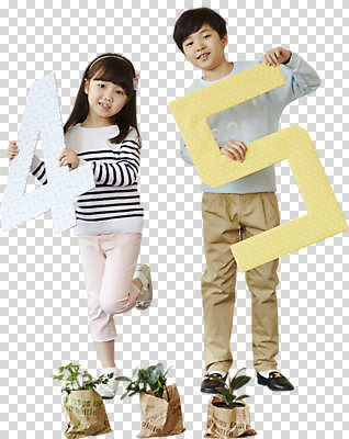 전신 편집이미지 응시 여자 교육 남자 화분 어린이 미소 들기 사람 두명 앞모습 숫자 종이봉투 한국인 식목일 PNG 어린이만 편집소스 문자 시선 기념일 뷰포인트 모션 봉투 표정 동양인 파일형식