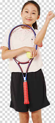 편집이미지 응시 여자 어린이 스포츠 한명 서기 미소 들기 사람 상반신 앞모습 손들기 파이팅 주먹 한국인 테니스 테니스라켓 테니스공 PNG 소녀한명만 편집소스 1 시선 뷰포인트 공 모션 표정 동양인 구기 라켓 테니스용품 여자한명만 소녀만 파일형식