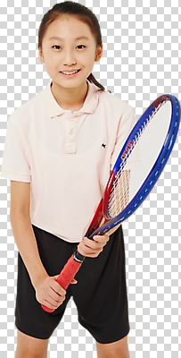편집이미지 응시 여자 어린이 포즈 한명 서기 미소 사람 상반신 앞모습 한국인 테니스 잡기 테니스라켓 PNG 소녀한명만 편집소스 1 시선 뷰포인트 모션 표정 동양인 구기 라켓 여자한명만 소녀만 파일형식