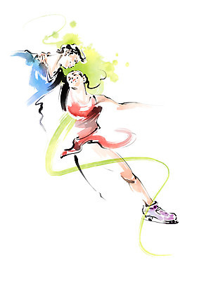 전신 PSD 응시 여자 남자 스포츠 일러스트 캘리그라피 붓터치 미소 사람 상반신 성인 두명 마주보기 피겨스케이팅 번짐 피겨선수 성인만 국내일러스트 시선 모션 운동선수 표정 스케이팅 파일형식 효과