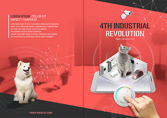 PSD 템플릿 표지디자인 북디자인 손 출판디자인 표지 리플렛 두마리 북커버 집안 팜플렛 신체부위 스마트폰 고양이 터치 강아지 스마트 감시카메라 반려 스마트홈 4차산업 이미지템플릿 산업 컨셉 2 포유류 실내 사람 핸드폰 스마트기기 반려동물 카메라 개 파일형식 AI_인공지능