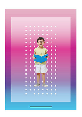 전신 편집이미지 응시 어린이교육 교육 남자 어린이라이프 어린이 분홍색 디지털백그라운드 한명 미소 들기 사람 앞모습 책 파란색 독서 디지털 물방울무늬 한국인 그라데이션 소년한명만 안경낌 이미지편집 AI파일 1 라이프스타일 시선 안경 뷰포인트 컬러 백그라운드 무늬 모션 표정 동양인 남자한명만 소년만 파일형식 벡터