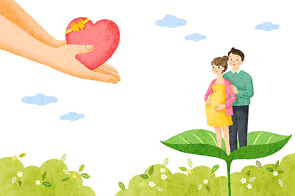 전신 PSD 손 부부 응시 여자 남자 잎 일러스트 가족 선물 사랑 서기 미소 사람 성인 두명 신체부위 임산부 임신 하트 사회이슈 사회복지 주기 정부정책 지원 성인만 국내일러스트 모양 식물 커플 시선 감정 컨셉 관계 모션 표정 복지 정책 파일형식