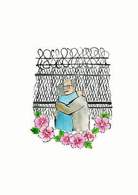 PSD 노년 남자 일러스트 안기 포옹 붓터치 수채화 사람 상반신 성인 두명 평화 기쁨 만남 한국인 감동 철조망 무궁화 상봉 통일 노인남자만 이산가족 남북통일 국내일러스트 꽃 감정 컨셉 가족 모션 동양인 남자만 노인만 파일형식