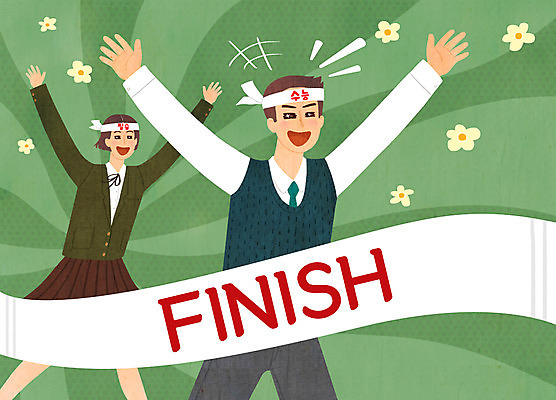 PSD 여자 남자 꽃 교복 일러스트 청소년 팔벌리기 웃음 사람 상반신 두명 달리기 기쁨 수능 끝 즐거움 수험생 결승선 십대만 국내일러스트 식물 옷 감정 모션 고등학생 표정 시험 파일형식