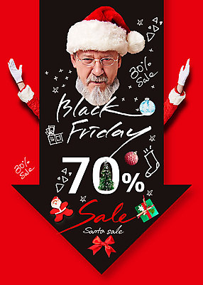 PSD 서양인 외국인 편집이미지 남자 화살표 리본 중년 50대 안내 한명 사람 손짓 상반신 앞모습 빨간색 선물상자 산타클로스 세일 검은색 중년남자한명만 블랙프라이데이 이미지편집 1 뷰포인트 컬러 크리스마스 모션 데이이벤트 선물 인종 성인 상자 남자한명만 중년남자만 파일형식