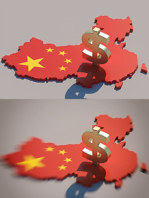 PSD 편집이미지 백그라운드 사람없음 빨간색 3D소스 3D 달러 중국 화폐기호 국기 충돌 오성홍기 디지털합성 무역 긴장 중국지도 관세 편집3D 기호 감정 산업 아시아 컬러 지도 돈 화폐 세금 파일형식