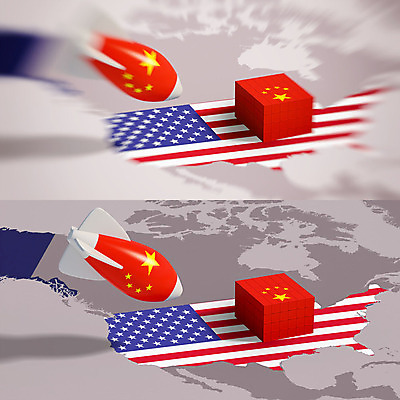 PSD 편집이미지 백그라운드 지도 사람없음 3D소스 3D 미국 중국 떨어짐 성조기 국기 컨테이너 미사일 폭탄 충돌 오성홍기 디지털합성 무역 긴장 미국지도 관세 편집3D 감정 산업 아시아 컨셉 북아메리카 폭발물 세금 파일형식