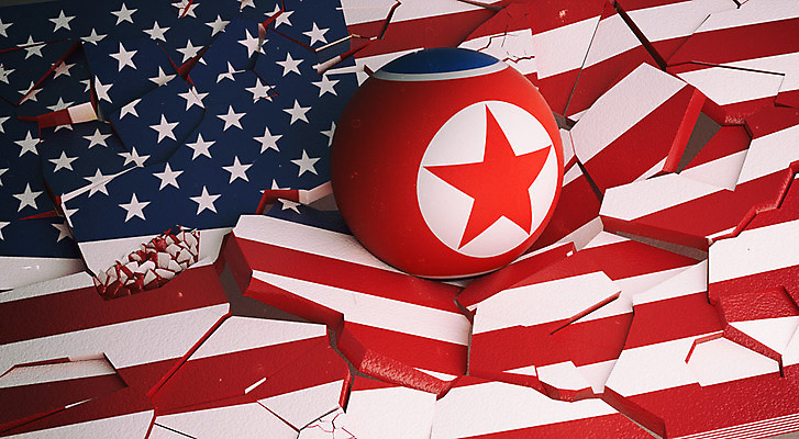 PSD 편집이미지 백그라운드 공 사람없음 빨간색 3D소스 3D 미국 성조기 국기 충돌 디지털합성 무역 긴장 깨짐 북한 북한국기 산산조각 관세 편집3D 감정 산업 아시아 컬러 컨셉 북아메리카 손상 세금 파일형식