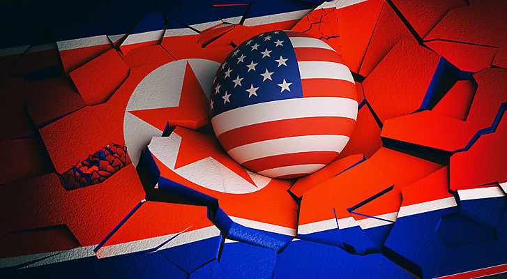 PSD 편집이미지 백그라운드 공 사람없음 빨간색 파란색 3D소스 3D 미국 성조기 국기 충돌 디지털합성 무역 긴장 깨짐 북한 북한국기 산산조각 관세 편집3D 감정 산업 아시아 컬러 컨셉 북아메리카 손상 세금 파일형식