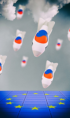 PSD 편집이미지 백그라운드 한국 사람없음 파란색 3D소스 3D 연기 떨어짐 태극기 미사일 폭탄 충돌 디지털합성 무역 긴장 유럽연합 관세 편집3D 감정 산업 아시아 컬러 컨셉 국기 폭발물 세금 파일형식