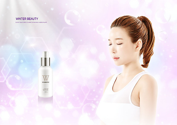 PSD 편집이미지 여자 겨울 한명 사람 상반신 20대 성인 옆모습 빛 뷰티 눈감음 화장품 한국인 물방울 피부관리 성인여자한명만 이미지편집 1 계절 뷰포인트 모션 동양인 청년 여자한명만 성인여자만 파일형식