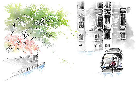 PSD 나무 건축물 건축 호수 일러스트 캘리그라피 붓터치 사람없음 건물 도시풍경 번짐 선박 국내일러스트 식물 수상교통 풍경 도시 파일형식 효과