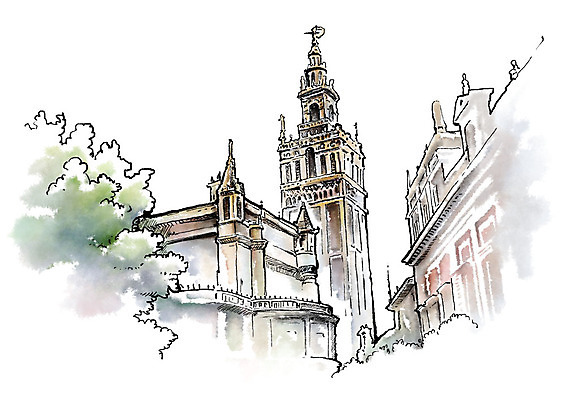 PSD 건축물 건축 여행 고건축 일러스트 캘리그라피 유럽건축 붓터치 사람없음 건물 번짐 국내일러스트 서양건축 파일형식 효과