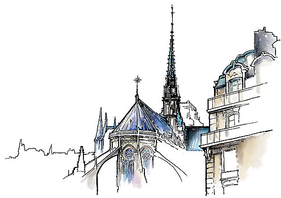 PSD 건축물 건축 여행 고건축 일러스트 캘리그라피 유럽건축 붓터치 사람없음 건물 번짐 국내일러스트 서양건축 파일형식 효과