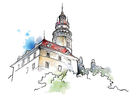 PSD 여행 고건축 일러스트 캘리그라피 유럽건축 붓터치 사람없음 건물 번짐 국내일러스트 건축물 서양건축 파일형식 효과