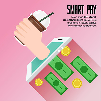 손 커피 지폐 돈 일러스트 정보기술 사람 성인 신체부위 스마트폰 동전 스마트 결제 테이크아웃컵 활용 핀테크 국내일러스트 AI파일 음료 컨셉 모바일 기술 컵 금융 핸드폰 스마트기기 재산 파일형식 벡터