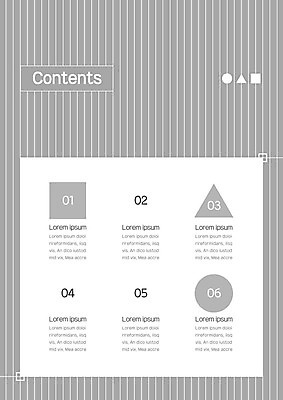 템플릿 내지 사람없음 사각형 회색 원형 삼각형 프레젠테이션 문서템플릿 서식 레이아웃 문서 제안서 세로줄 목차 이미지템플릿 AI파일 도형 선 컬러 파일형식 벡터