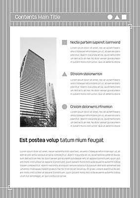 템플릿 내지 빌딩 사람없음 건물 사각형 회색 원형 삼각형 프레젠테이션 문서템플릿 서식 문서 제안서 세로줄 이미지템플릿 AI파일 도형 건축물 선 컬러 파일형식 벡터