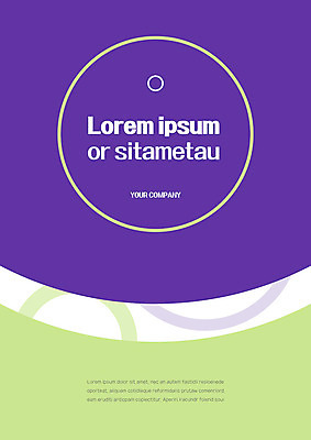 템플릿 표지 사람없음 연두색 보라색 원형 프레젠테이션 문서템플릿 서식 문서 제안서 이미지템플릿 AI파일 도형 컬러 초록색 파일형식 벡터