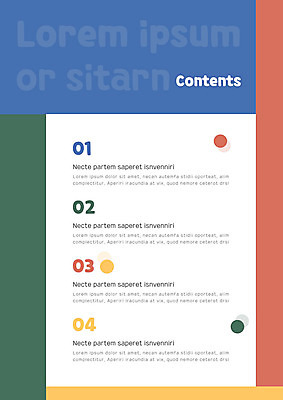 템플릿 내지 사람없음 컬러풀 원형 프레젠테이션 문서템플릿 서식 레이아웃 문서 제안서 목차 이미지템플릿 AI파일 도형 컬러 파일형식 벡터