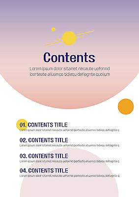 템플릿 내지 분홍색 사람없음 노란색 보라색 주황색 원형 프레젠테이션 문서템플릿 서식 레이아웃 문서 제안서 그라데이션 목차 이미지템플릿 AI파일 도형 컬러 파일형식 벡터