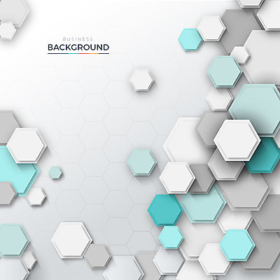 모양 디자인 백그라운드 패턴 일러스트 추상 사람없음 블록 공간 회색 흰색 입체 육각형 겹침 그라데이션 민트색 스타일 국내일러스트 AI파일 도형 컬러 무늬 파일형식 벡터