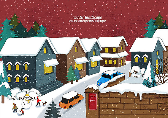 전신 PSD 한마리 여자 남자 어린이 겨울 일러스트 자동차 눈사람 거리 주택 돌담 사람 풍경 세명 담장 마을 우체통 강아지 계절백그라운드 눈사람만들기 눈내림 어린이만 겨울풍경 눈덮임 겨울배경 국내일러스트 1 계절 육상교통 백그라운드 컨셉 눈_날씨 건물 반려동물 돌_바위 개 만들기 파일형식