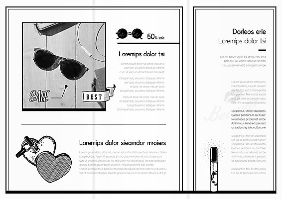 템플릿 표지디자인 북디자인 출판디자인 내지 리플렛 북커버 3단접지 흑백 팜플렛 사람없음 선글라스 뷰티 세일 하트 최고 향수 매니큐어 반값 이미지템플릿 AI파일 모양 안경 촬영기법 화장품 파일형식 벡터