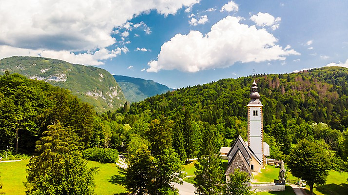 포토 JPG 주간 나무 구름 해외풍경 고건축 유럽풍경 자연 하늘 산 풍경 잔디 초원 사람없음 야외 건물 마을 숲 항공촬영 슬로베니아 보힌즈 국내포토 자연요소 식물 해외 건축물 유럽 뷰포인트 생태계 파일형식