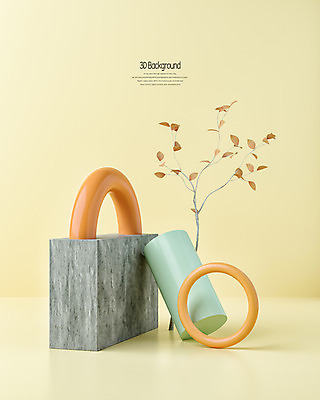 PSD 나무 편집이미지 백그라운드 낙엽 곡선 자물쇠 사람없음 3D소스 3D 사각형 주황색 돌_바위 원형 입체 디지털합성 원기둥 스톤 입체도형 편집3D 도형 식물 선 컬러 잎 파일형식