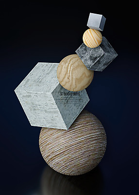 PSD 편집이미지 백그라운드 사람없음 반사 3D소스 3D 쌓기 검은색 돌_바위 원형 입체 디지털합성 정사각형 입체도형 편집3D 도형 컬러 모션 파일형식