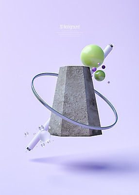 PSD 편집이미지 백그라운드 사람없음 3D소스 3D 보라색 돌_바위 원형 막대기 고리 입체 디지털합성 원기둥 입체도형 편집3D 도형 컬러 파일형식