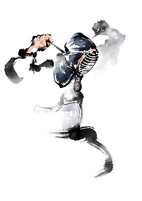 PSD 남자 스포츠 일러스트 캘리그라피 붓터치 한명 상반신 성인 운동 검은색 번짐 검도 검도복 검도선수 성인남자한명만 국내일러스트 1 컬러 운동선수 건강 도복 사람 격투기 남자한명만 성인남자만 파일형식 효과