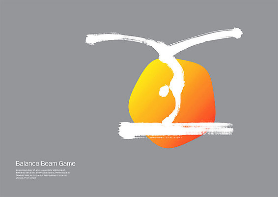 전신 PSD 스포츠 일러스트 캘리그라피 붓터치 사람모양 한명 성인 사람없음 운동 주황색 회색 체조선수 번짐 체조 그라데이션 국내일러스트 모양 1 컬러 운동선수 건강 사람 파일형식 효과