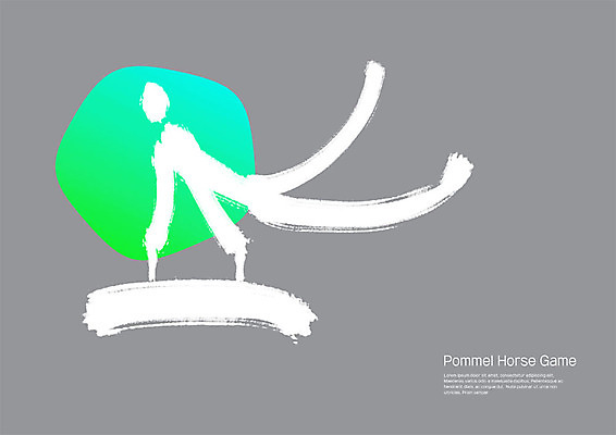 전신 PSD 스포츠 일러스트 캘리그라피 붓터치 사람모양 한명 성인 사람없음 초록색 운동 회색 체조선수 번짐 체조 그라데이션 국내일러스트 모양 1 컬러 운동선수 건강 사람 파일형식 효과