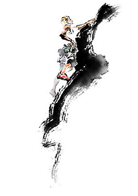 전신 PSD 남자 스포츠 일러스트 캘리그라피 붓터치 운동선수 한명 성인 레포츠 운동 검은색 번짐 클라이밍 성인남자한명만 국내일러스트 1 컬러 레저 건강 사람 등반 남자한명만 성인남자만 파일형식 효과