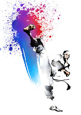 전신 PSD 남자 스포츠 일러스트 캘리그라피 붓터치 한명 서기 성인 빨간색 파란색 운동 태권도 태극 태권도복 번짐 태권도선수 성인남자한명만 국내일러스트 1 문양 컬러 모션 운동선수 건강 도복 사람 격투기 남자한명만 성인남자만 파일형식 효과