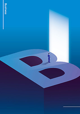 전신 남자 일러스트 비즈니스 한명 사람 정장 성인 파란색 문 비즈니스맨 B 그라데이션 성인남자한명만 국내일러스트 AI파일 1 알파벳 옷 컬러 직장인 남자한명만 성인남자만 파일형식 벡터