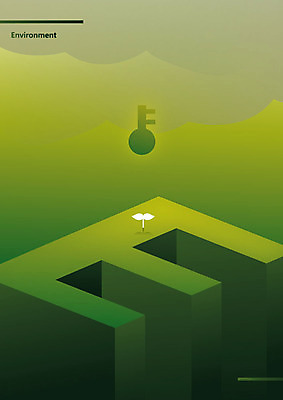 일러스트 열쇠 사람없음 초록색 새싹 환경 E 열쇠구멍 그라데이션 국내일러스트 AI파일 식물 알파벳 컬러 파일형식 벡터