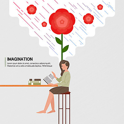 전신 여자 꽃 의자 일러스트 상상 탁자 한명 사람 앉기 성인 책 독서 장미 성인여자한명만 국내일러스트 AI파일 식물 1 가구 모션 여자한명만 성인여자만 파일형식 벡터