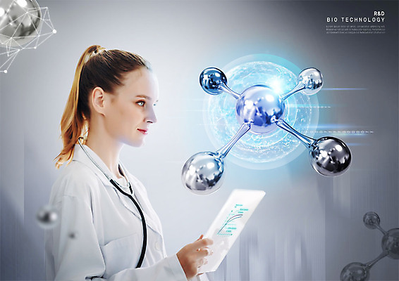 PSD 서양인 외국인 편집이미지 응시 여자 과학 청진기 세포 실험 한명 사람 상반신 20대 성인 옆모습 태블릿 과학기술 의사 의사가운 생명공학 연구원 바이오 분자구조 홀로그램 성인여자한명만 이미지편집 직업 1 시선 뷰포인트 의학 의료기기 기술 인종 청년 전자제품 스마트기기 의료진 가운 여자한명만 성인여자만 파일형식