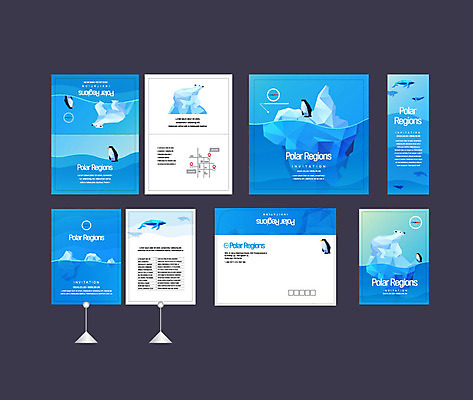 템플릿 배너템플릿 바다 이벤트 사람없음 파란색 세트 얼음 바닷속 수영 현수막 극지방 전단 펭귄 북극곰 빙하 엽서 초대장 약도 소봉투 행사세트 행사템플릿 AI파일 자연요소 배너 컬러 지도 곰 조류 편지봉투 카드_감사 수중 수상스포츠 편지 홍보물 지역 파일형식 벡터