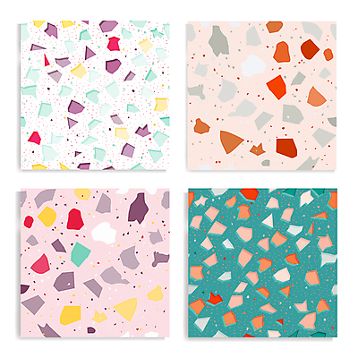 EPS 해외이미지 분홍색 백그라운드 패턴 일러스트 사람없음 초록색 대리석 화강암 테라조 해외일러스트 컬러 무늬 재료 암석 파일형식 벡터 이미지허브